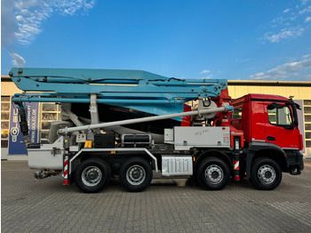 Concrete mixer truck Mercedes-Benz AROCS 3243 8x4 Euro 6 Pumi Putzmeister TMM 24-3: picture 4