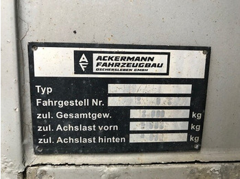 Refrigerator trailer Ackermann VA-F 18/7.4E VA-F 18/7.4E Kühlanhänger, Thermo-King, LBW: picture 5