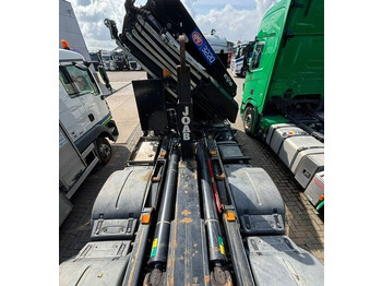 Hook lift truck, Crane truck MAN TGS 35.500 8x4-4 BL TGS 35.500 8x4-4 BL, Lenk-/Liftachse, Kran HMF 3220-K6, Funk: picture 2