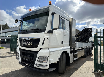 Crane truck MAN TGX 35.420 8x4-4 TRIDEM + CRANE (26m!) HIAB X-HIPRO 408 E-5 + JIB 100X-5 - PLATFORM 6m40 - *306.245km* - BE TRUCK: picture 4