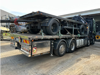 Dropside/ Flatbed truck, Crane truck Scania R620 8x2 + KRAN HIAB 800EP-5 HiPro - RETARDER - LIFT/STEERING AXLE - HIGHLINE SLEEPER - LEATHER - ALCOA: picture 5