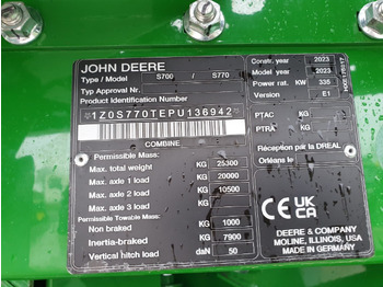 Lease a John Deere S770 John Deere S770: picture 2