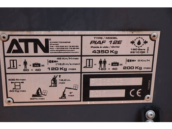 Articulated boom ATN PIAF 12E Electric, 12m Working Height, 5m Reach, T: picture 3 Articulated boom ATN PIAF 12E Electric, 12m Working Height, 5m Reach, T: picture 3