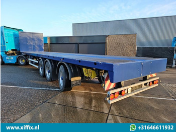 Dropside/ Flatbed semi-trailer Doll 3-ass. Vlakke uitschuifbare oplegger / Naloop gestuurd / 14091: picture 4