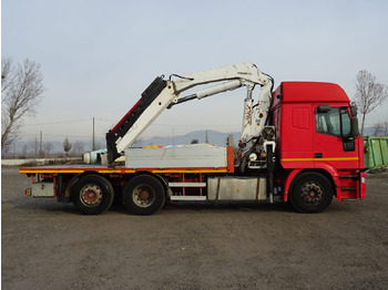 Dropside/ Flatbed truck, Crane truck IVECO EUROSTAR 240E42 BONFIGLIOLI P30500XL: picture 4