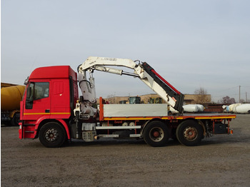Dropside/ Flatbed truck, Crane truck IVECO EUROSTAR 240E42 BONFIGLIOLI P30500XL: picture 2