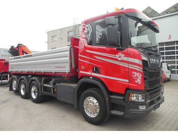Tipper, Crane truck Scania R 580,8X4,KIPPER,BORDMATIC,PALFINGER PK 19.001: picture 2