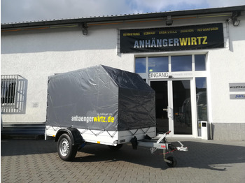 Car trailer Aluliner Planen Anhänger GTB 1200 251x126x150cm +Hochplane grau schräg (S) 1200kg: picture 2