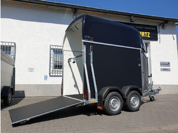 Horse trailer Pferdeanhänger Böckmann UNO Esprit silver & black Haube black 1600kg Modell 2023: picture 5