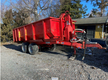 Roll-off/ Skip trailer Bigab 7-10 hook truck trailer with flat: picture 3