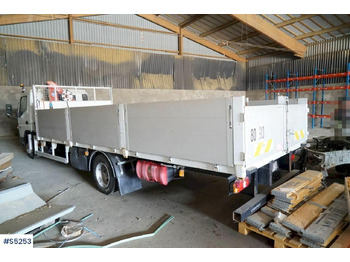 Interior photo 1: Crane truck Crane truck with flat Mitsubishi Canter 7C15
