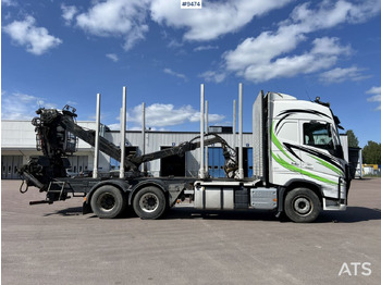 Timber truck Volvo FH13 Logging truck with Loglift 105S crane: picture 4
