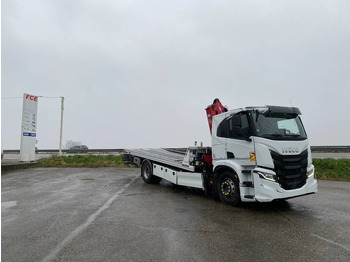 Tow truck Iveco S WAY480 /FIAULT PF60 +GRUE HMF endommagée: picture 4