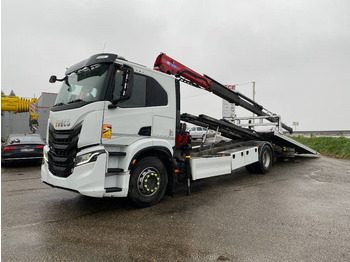 Tow truck Iveco S WAY480 /FIAULT PF60 +GRUE HMF endommagée: picture 2
