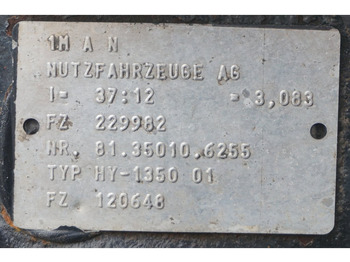 Rear axle for Truck MAN HY-1350-01 37/12: picture 4