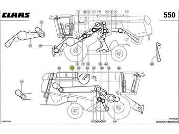 Belt for Combine harvester Claas Lexion - pas klinowy napędu głównego 0006449610 644961.0 NOWY: picture 2