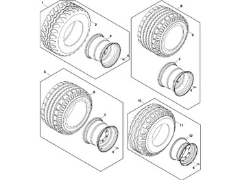 Wheel and tire package JOHN DEERE