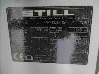 Electric forklift STILL RX20-18: picture 2