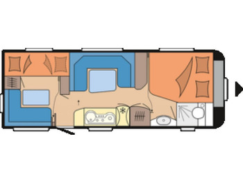 Caravan Hobby DE LUXE EDITION 650 KMFe Vorzelt, City, 2200kg: picture 2