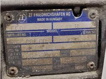 Gearbox for Truck Iveco ZF 6S700TO GEARBOX: picture 5
