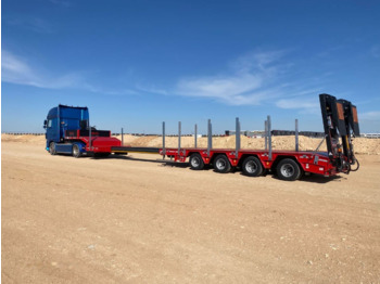 New Low loader semi-trailer GVN TRAILER IN STOCK! 4 AXLE EXTENDED LOWBED: picture 1