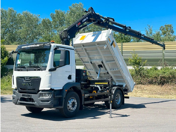 Tipper, Crane truck MAN TGM 18.320 4x2 Euro6e  Hiab X-HiDuo 138DS-4: picture 2