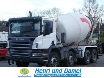 Concrete mixer truck SCANIA P380 8x4 Tempomat: picture 1