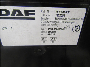 Cab and interior for Truck DAF CF65 CLOCK CLUSTER 1372055: picture 2