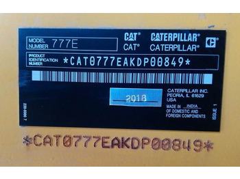 Rigid dumper/ Rock truck CAT 777E: picture 5