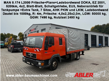 Curtainsider truck MAN L2000
