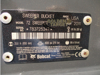 Broom for Skid steer loader BOBCAT 72 Sweeper: picture 5