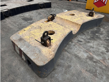 Counterweight for Construction machinery Krupp KMK 4080 - 5110 - 5120 Counterweight 5,8 ton: picture 2