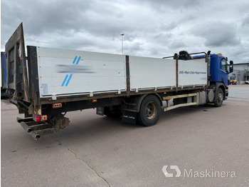 Dropside/ Flatbed truck, Crane truck Kranbil Scania P320: picture 5