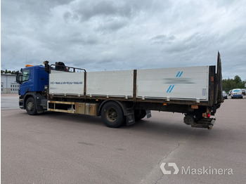 Dropside/ Flatbed truck, Crane truck Kranbil Scania P320: picture 3