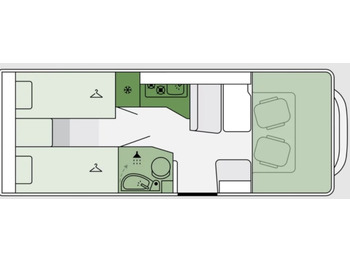 Semi-integrated motorhome ETRUSCO