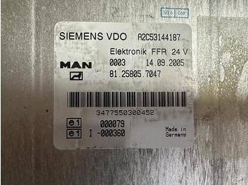 ECU for Truck MAN SIEMENS VDO ELEKTRONIK FFR Steuergerät 81.25805.7047: picture 2