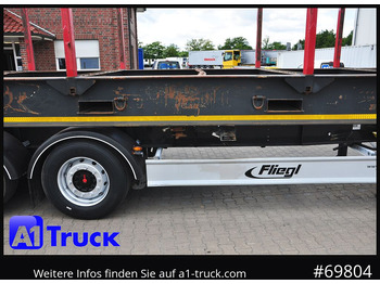 Timber semi-trailer FLIEGL SDS01, Langholz, Containeraufbau, Liftachse,: picture 5