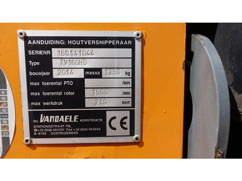 Wood chipper VANDAELE TV160HD Takken versnipperraar: picture 5