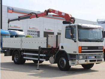 Dropside/ Flatbed truck, Crane truck DAF CF 240, CRANE HMF 953 K2, PNEU 80%: picture 2