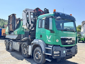 Forestry equipment, Truck MAN TGS 35.540 8x4  mit Komptech-Zusatzeinheit: picture 5