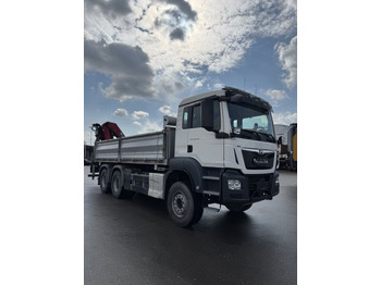 Tipper, Crane truck MAN TGS 26.430 6x4 3-Seitenkipper, HMF 2020K-RC Heckkran abnehmbar,: picture 3 Tipper, Crane truck MAN TGS 26.430 6x4 3-Seitenkipper, HMF 2020K-RC Heckkran abnehmbar,: picture 3