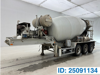 Concrete mixer semi-trailer