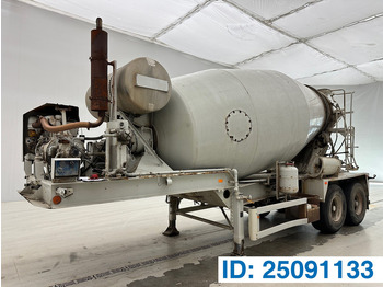 Concrete mixer semi-trailer