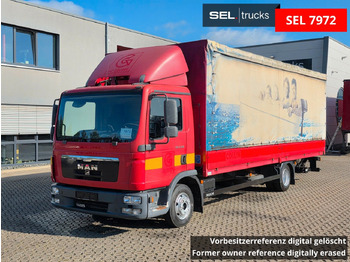 Curtain side van MAN