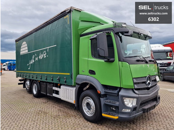 Curtainsider truck Mercedes-Benz Antos 2536 L / LENKACHSE / STERZANTE: picture 3