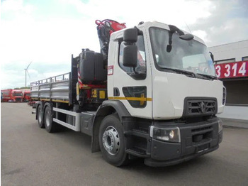 New Dropside/ Flatbed truck, Crane truck Renault 320 6X4 + FASSI F245 DEMO UNUSED: picture 2