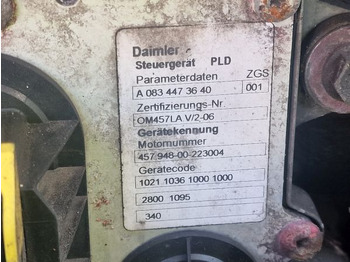 Engine for Truck Mercedes Benz OM457LA.V/2-06 Engine (Truck): picture 2