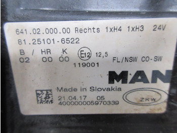 Fog light for Truck MAN 81.25101-6522 // 81.25101- 6798 // MISLAMP MAN TGS EURO 6: picture 5