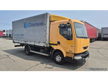 Curtainsider truck RENAULT Midlum 150