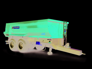 New Farm tipping trailer/ Dumper ZASŁAW D764-21, 24/28/33 m3: picture 2